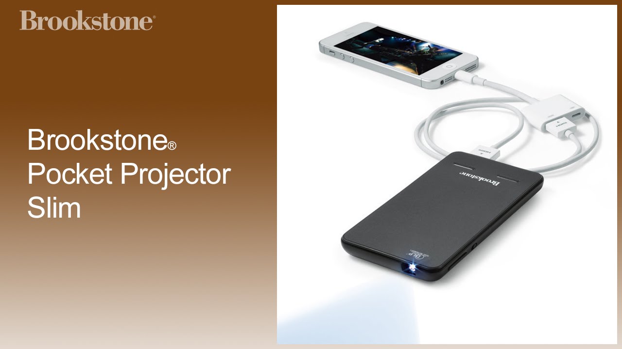 brookstone portable projector